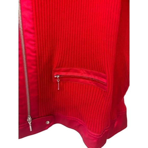 Red Mixed Media Zip Up My Favorite Things by Colleen Lopez Size 3X - Picture 6 of 9